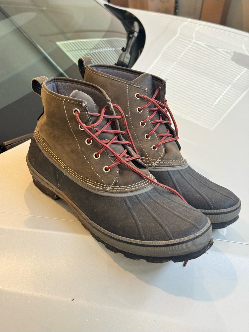 Eddie Bauer Hunt Pac 6” Waterproof Duck Boots Men’s 14 Brown